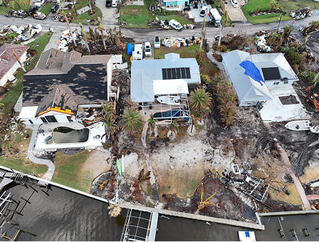Drone photography for roof and storm damage