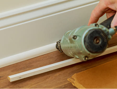 Trim and baseboard replacement